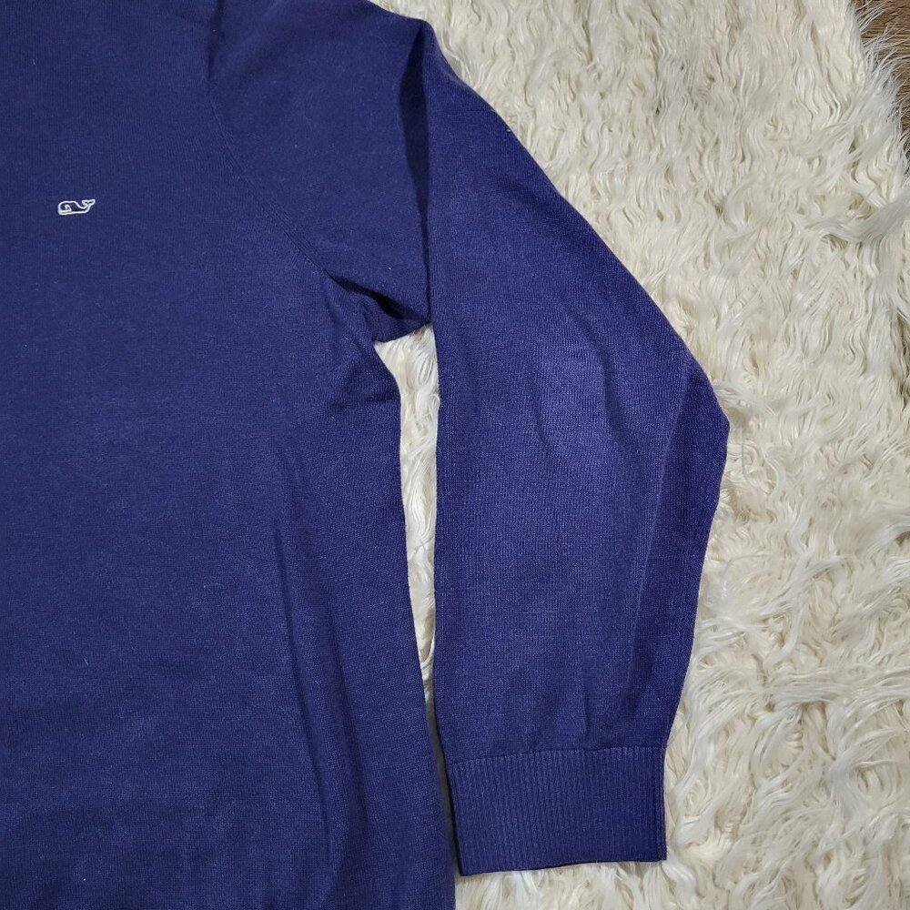 Vineyard Vines Navy Blue Quarter Zip Mens Sweater XXL - Picture 4 of 15